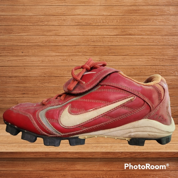 Nike Baseball Cleats Men's Red size 8.5 - Picture 1 of 14